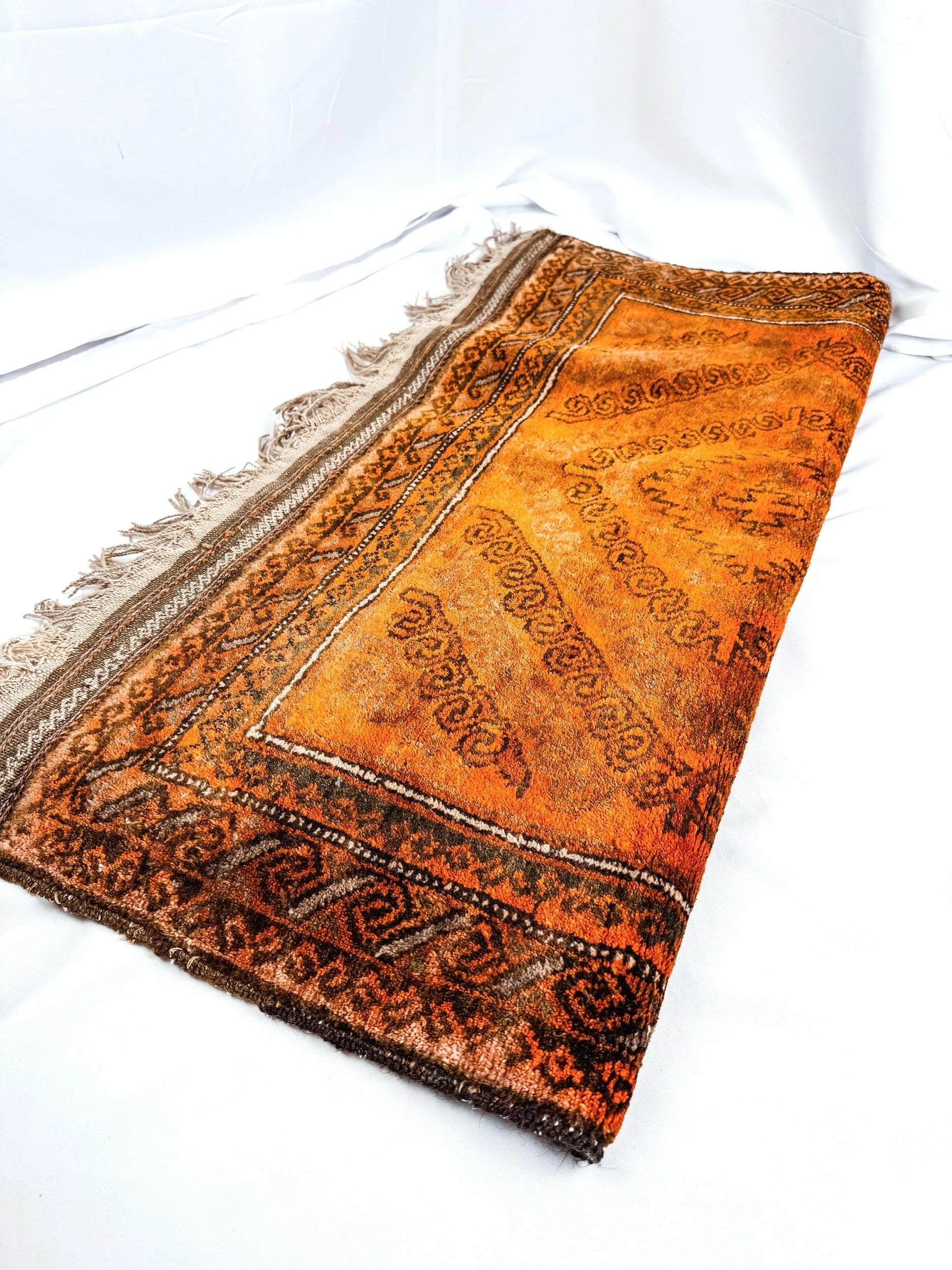 Hand-Knotted Vintage Moroccan Wool Rug