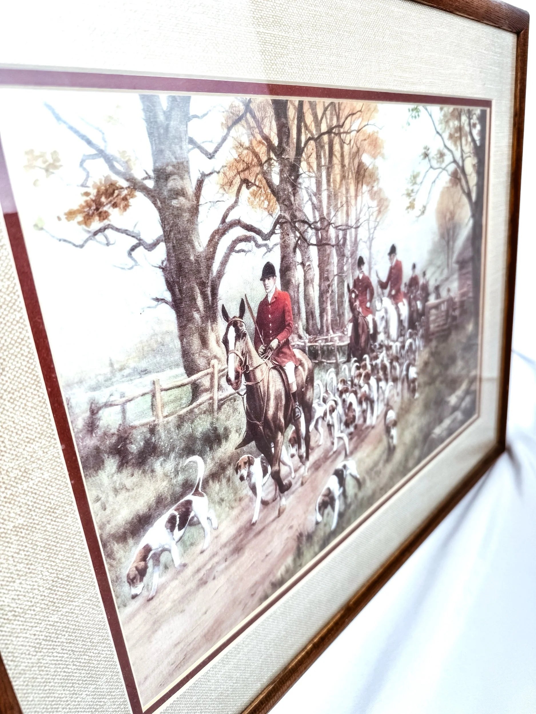 "The Pink of Condition" by George Wright, Framed Fox Hunting Art Print