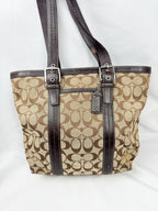 Vintage Coach Monogram Shoulder Bag