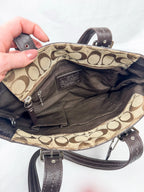 Vintage Coach Monogram Shoulder Bag