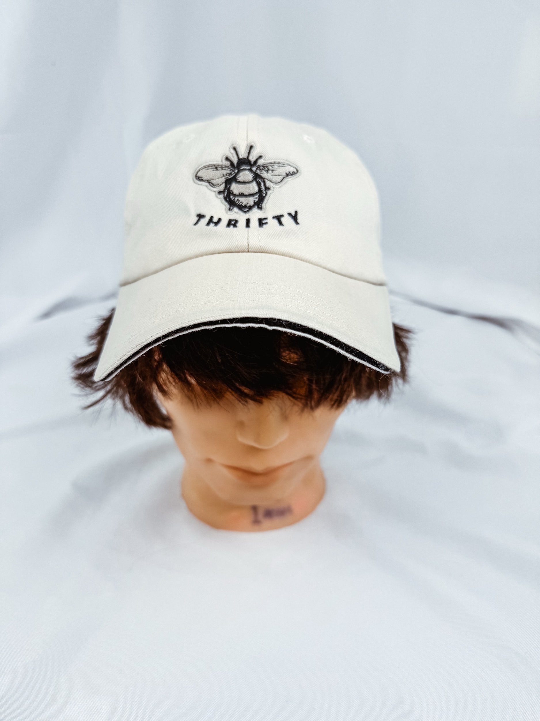 “Bee Thrifty” Adjustable Baseball Cap