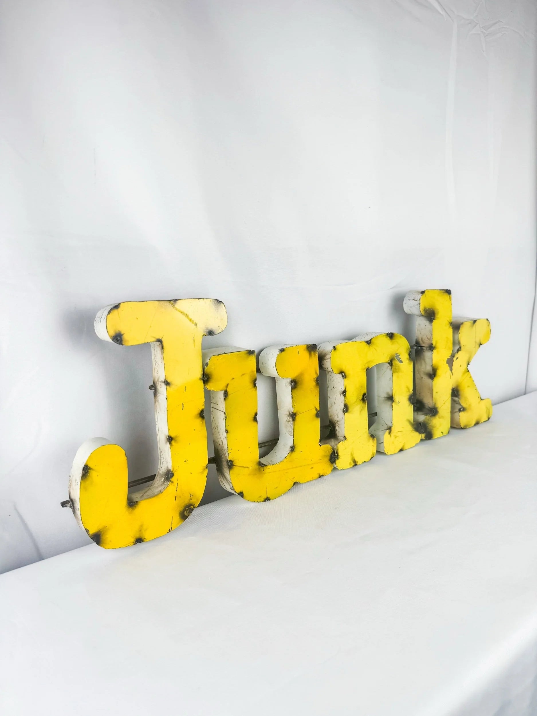 Large Metal “Junk” Sign
