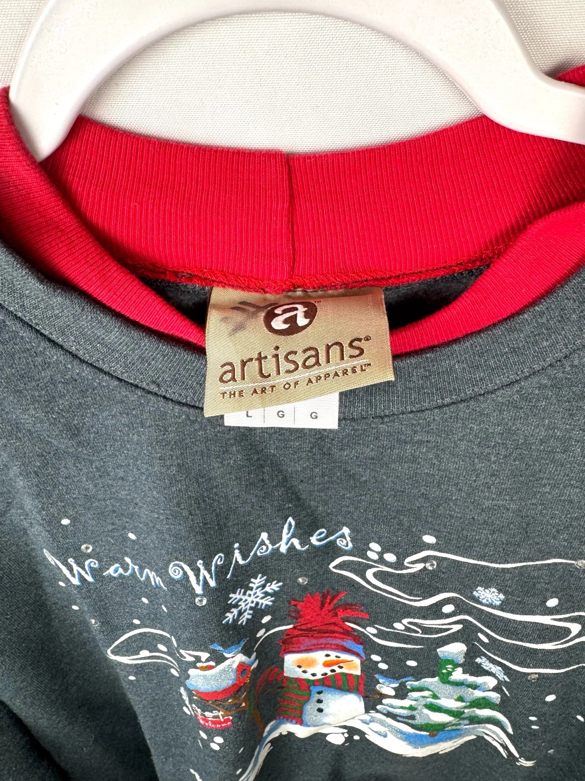 “Warm Wishes” Snowman Sweatshirt
