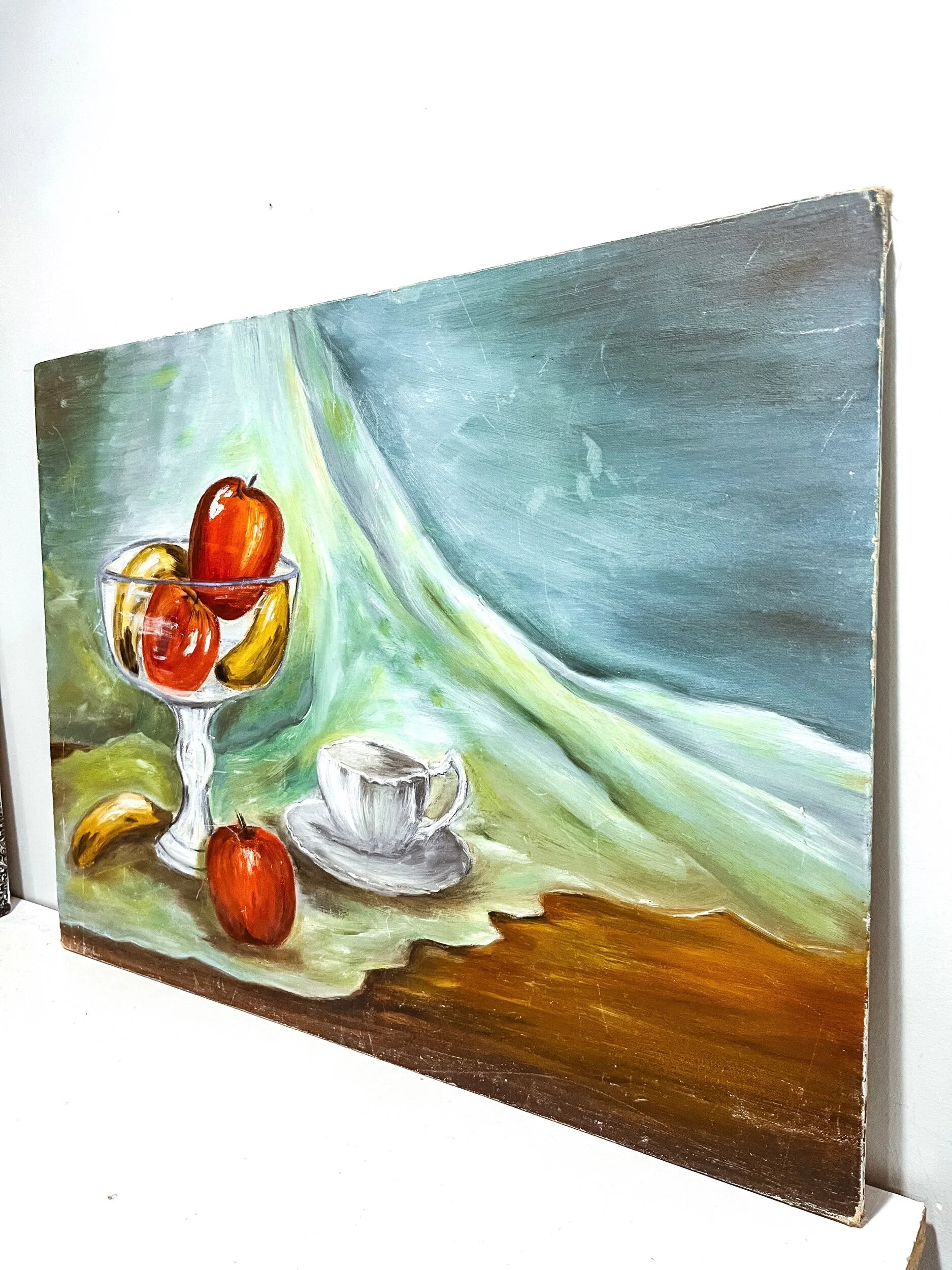 Vintage Still Life Fruit Oil Painting