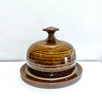 Vintage Ceramic Covered Cloche/Cheese Tray