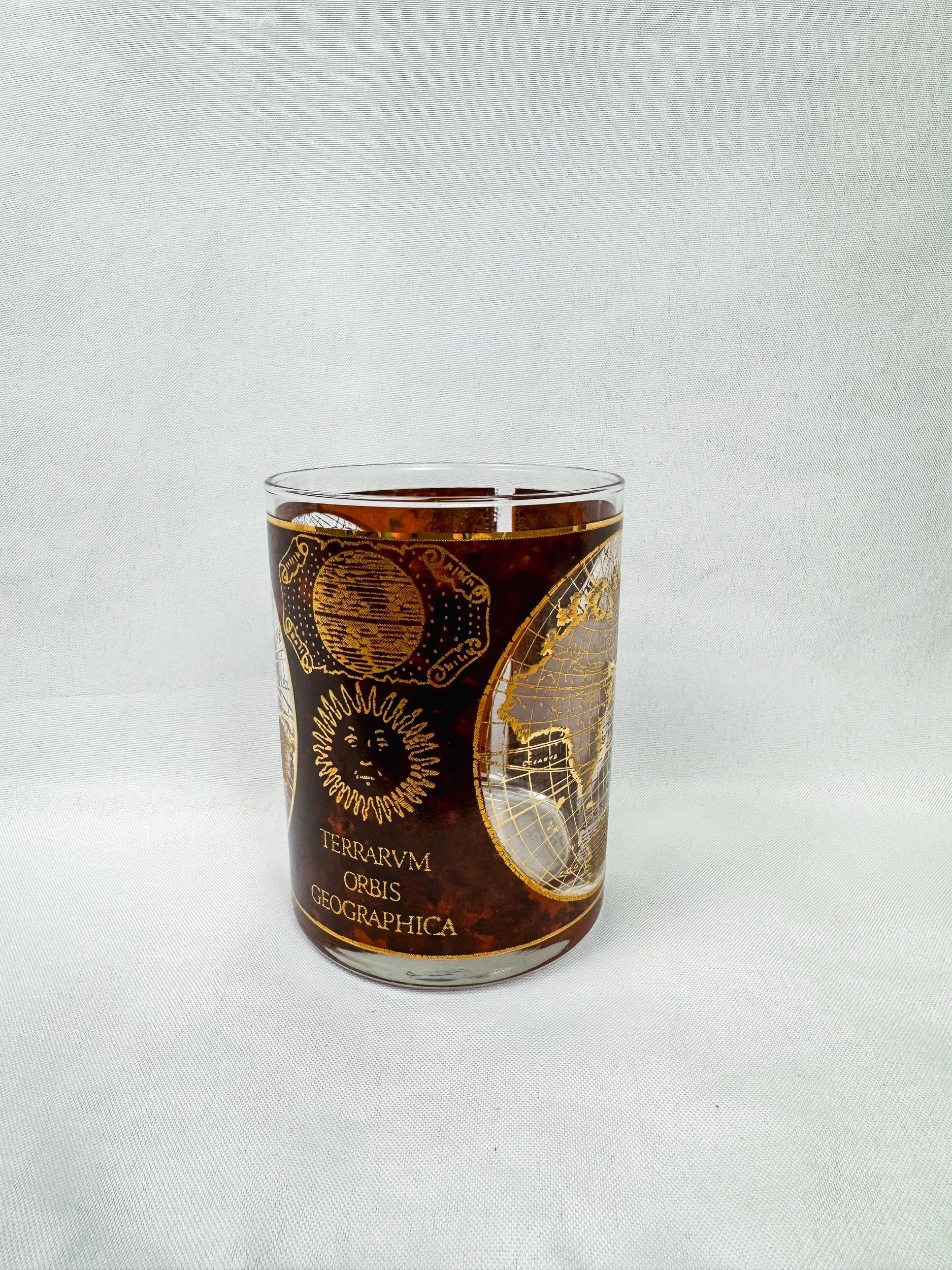 Culver 22k Gold Leaf Cocktail Glass