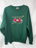 “Home for the Holidays” Embroidered Birdhouse Sweatshirt