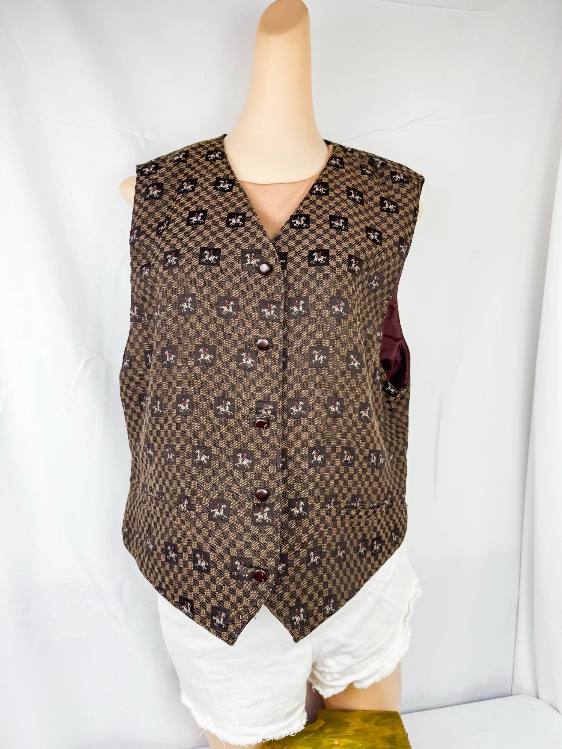 LizSport Vintage Equestrian Vest