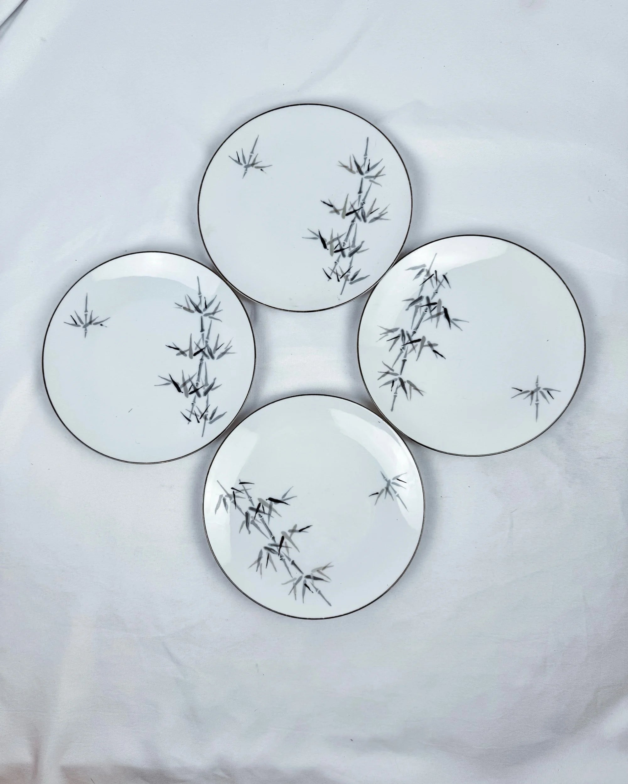 Set of 4 Noritake Bamboo Lunch Plated