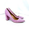 Banana Republic Lilac Suede Block Heels, Size 9