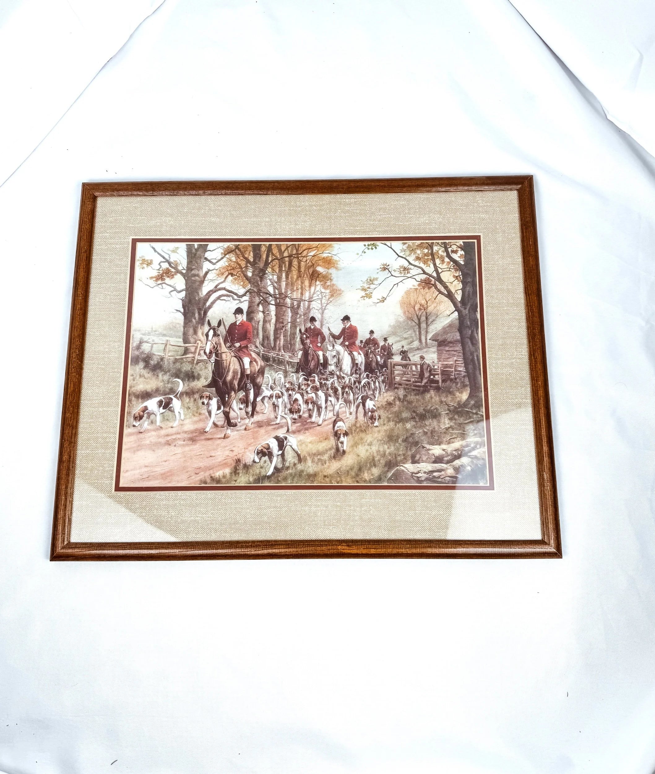 "The Pink of Condition" by George Wright, Framed Fox Hunting Art Print