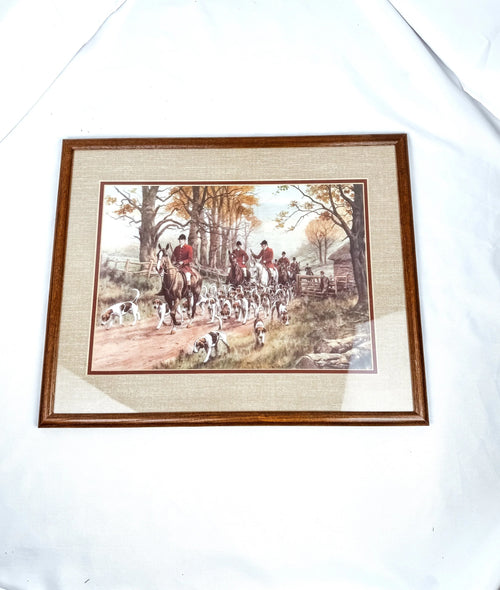 "The Pink of Condition" by George Wright, Framed Fox Hunting Art Print