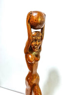 Large, Hand-Crafted Wooden African Statue