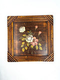 Hand-Painted Floral Wooden Wall Art