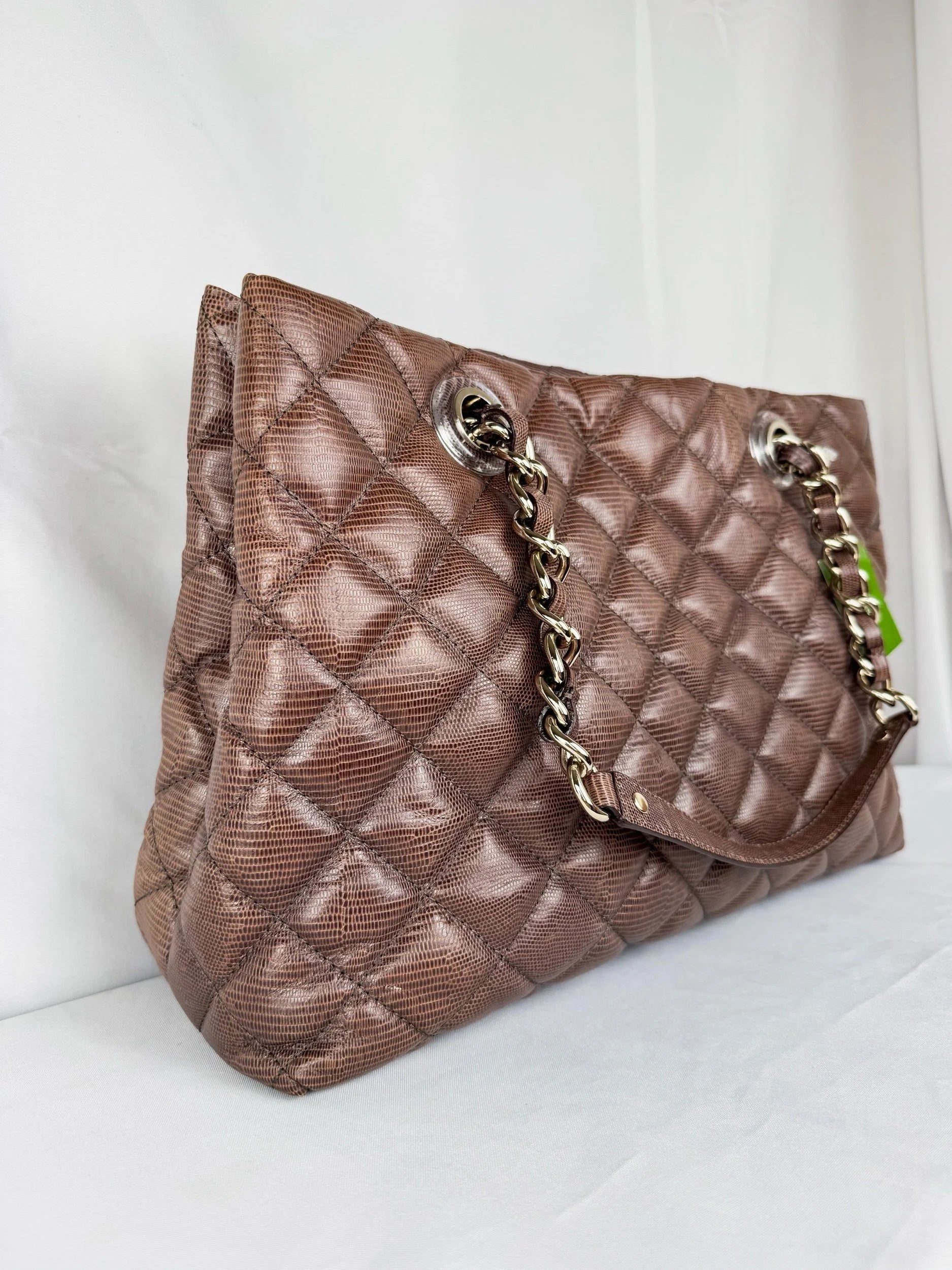 Kate Spade Gold Coast Maryanne Bag, Brown Lizard-Embossed Leather