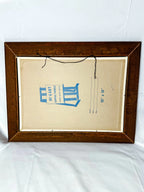 Vintage Framed Country Cottage Painting