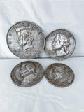 Set of 4 Heavy Metal Coin Wall Decor