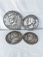 Set of 4 Heavy Metal Coin Wall Decor