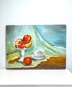 Vintage Still Life Fruit Oil Painting