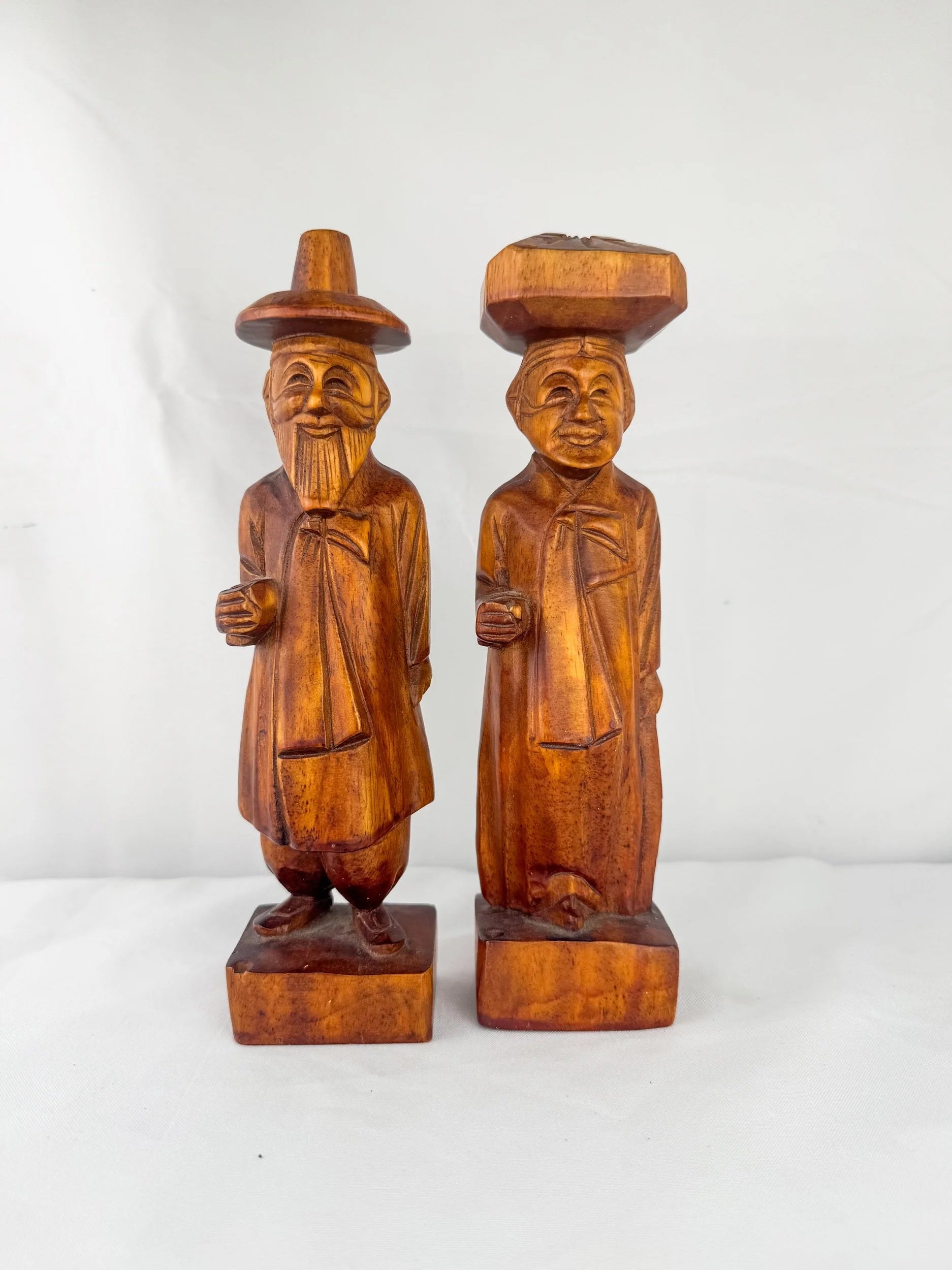 Hand-Carved Wooden Wise Woman/Man