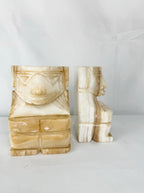 Pair of Onyx Stone Tribal Bookends