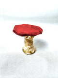 Single Maroon Velvet Mushroom