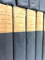 Set of 16 Antique Frances Parkman’s Works Book, Copyright 1902