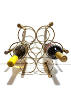 Brass Faux Bamboo Wine Holder