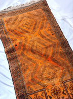 Hand-Knotted Vintage Moroccan Wool Rug