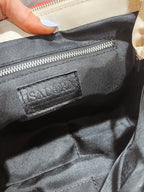 Isadora White Italian Leather Quilted Handbag