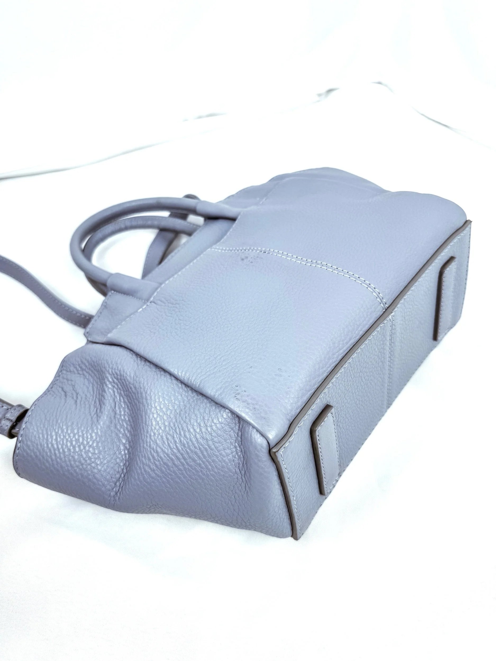 Radley London Periwinkle Blue Leather Crossbody Satchel