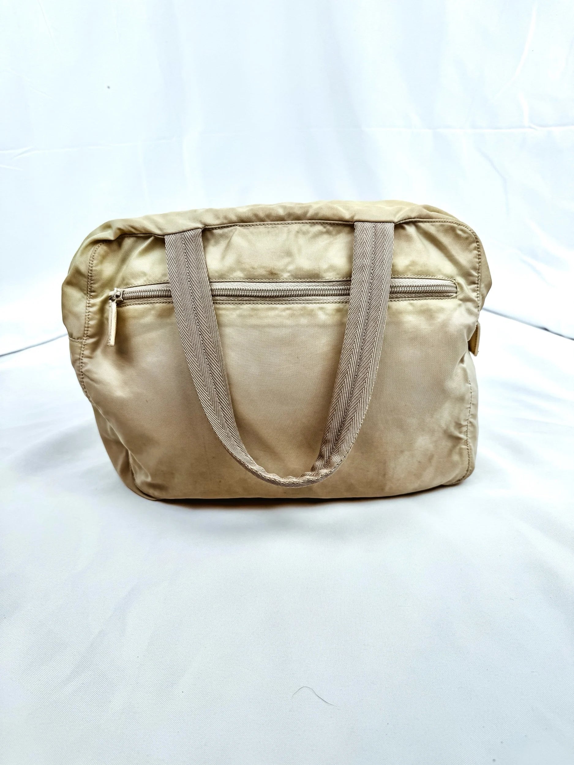 Prada Beige Nylon Tessuto Handbag