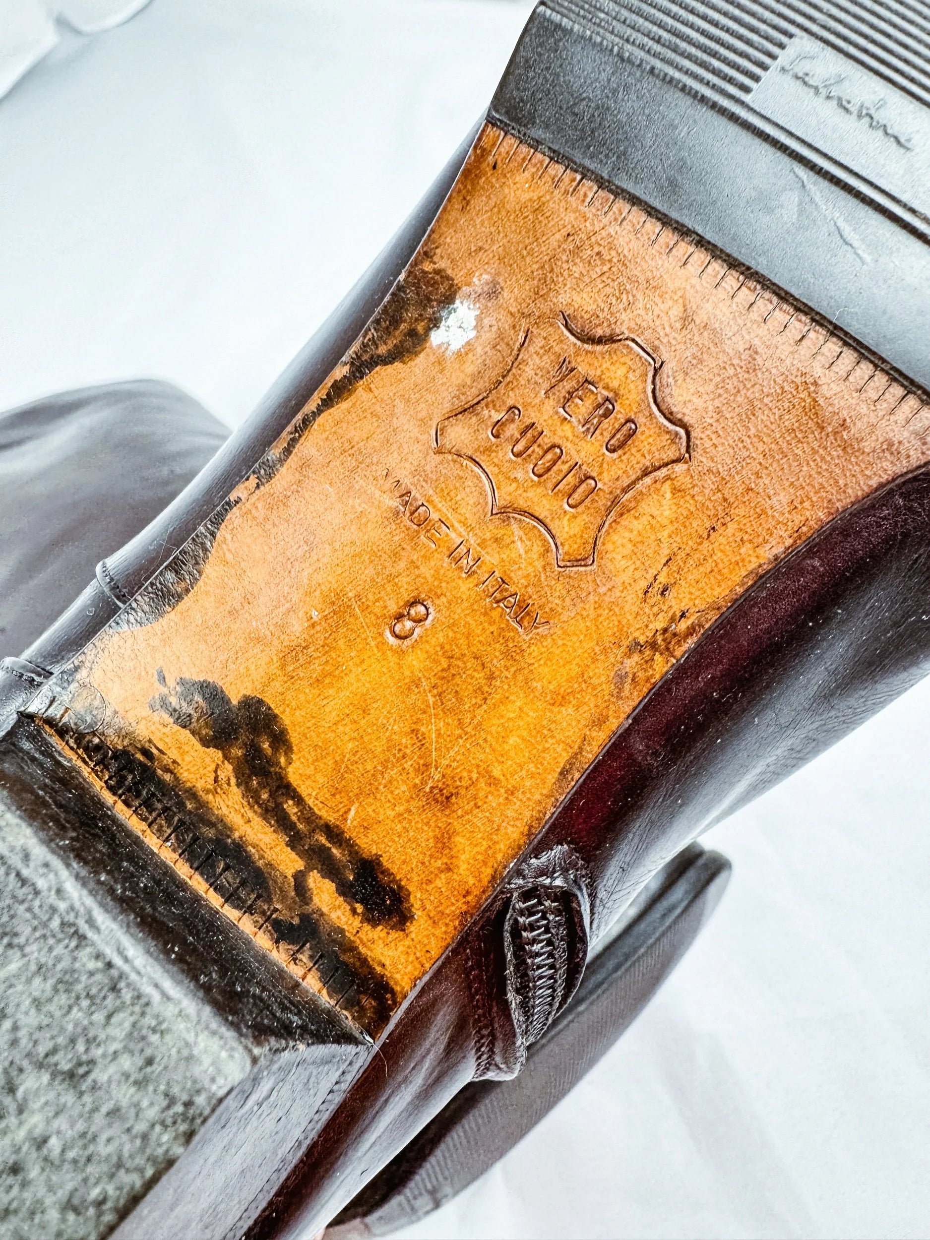 Salvatore Ferragamo Leather Knee-High Boots, Size 8