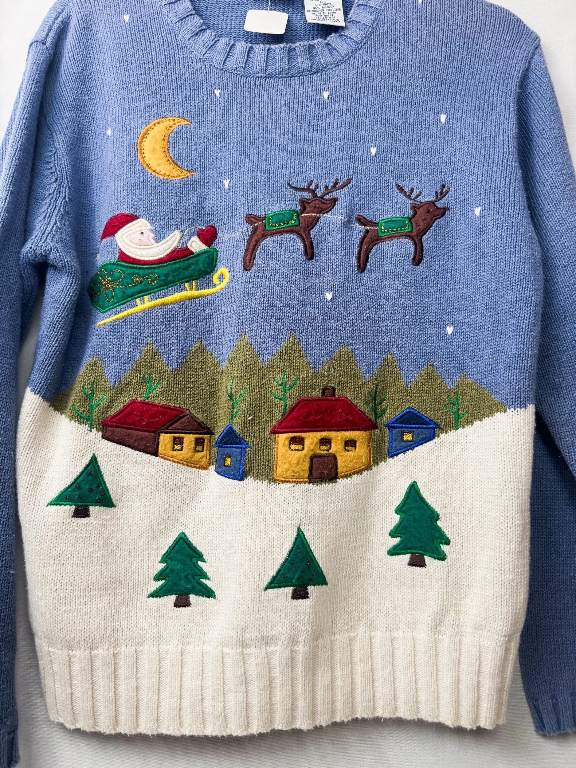 Bobbie Brooks Knit Santa Sweater