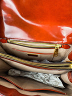 Vintage Prada Signature Top Handle Patent Leather Bag