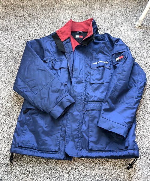 1990s Vintage Tommy Hilfiger Fleece-Lined Jacket