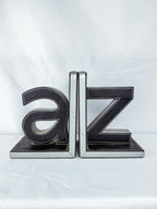 A\Z Faux Leather Bookends
