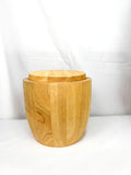 Crate & Barrel Natural Wooden Ice Bucket