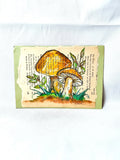 Original Painting, Mushrooms Over Book Page
