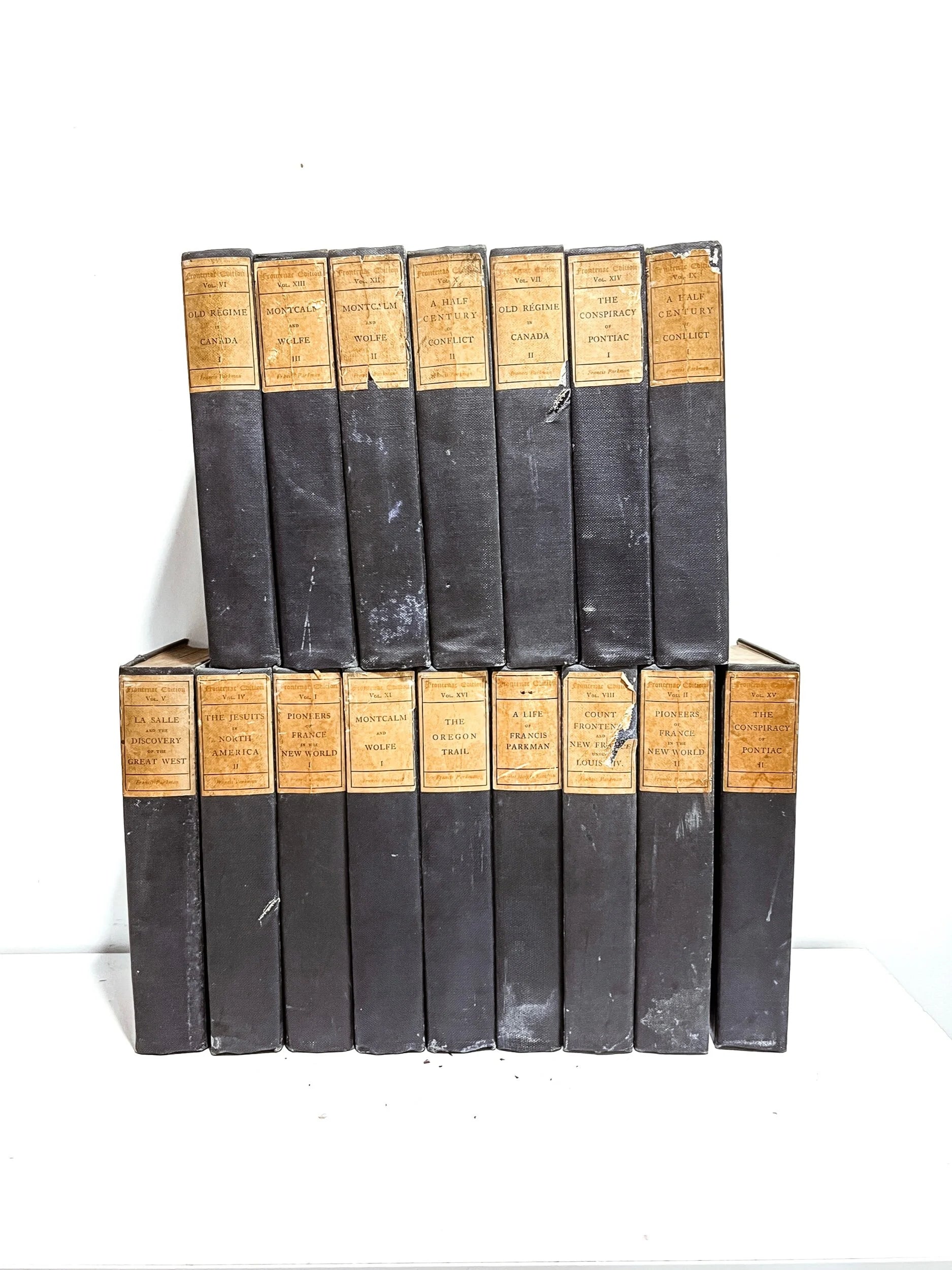 Set of 16 Antique Frances Parkman’s Works Book, Copyright 1902