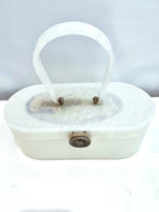 *RARE* 1950s Wilardy Pearlised Lucite Box Purse