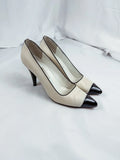 Calvin Klein White/Black Pumps