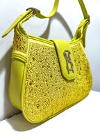 Steve Madden Lime Green Bedazzled Handbag