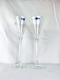 Pair of Marquis by Waterford Tall Crystal Starburst Celebration Glasses
