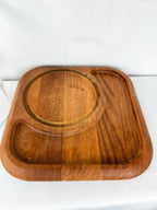 Vintage Wooden Charcuterie Board w/ Glass Dome