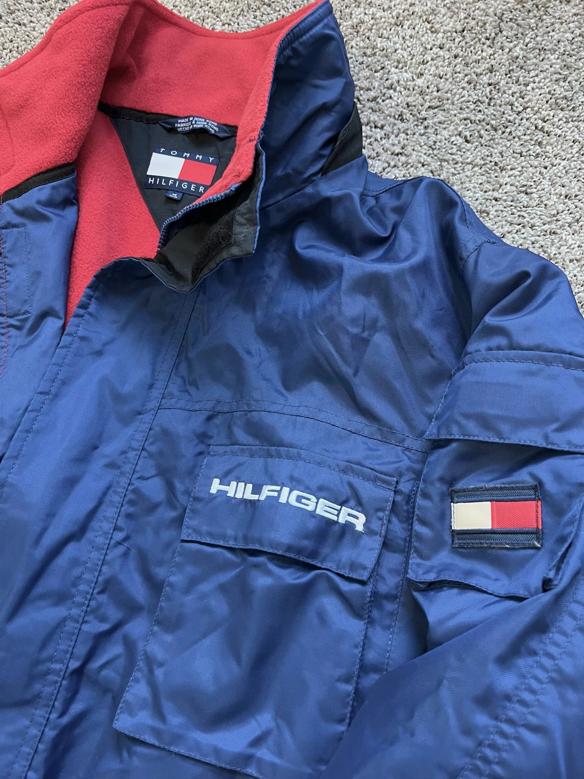 1990s Vintage Tommy Hilfiger Fleece-Lined Jacket