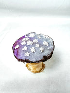 Single Beaded Purple Velvet Mushroom