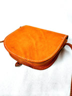 Vintage Genuine Leather Crossbody Leather Pochette Bag
