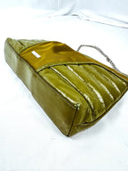 Vintage Burberry Olive Patent Leather Crossbody Bag