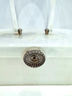*RARE* 1950s Wilardy Pearlised Lucite Box Purse